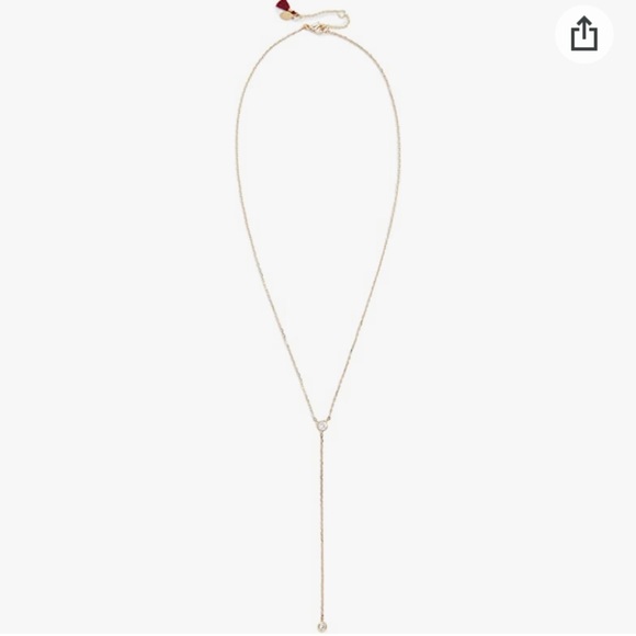 NWOT SHASHI Women's Solitaire Lariat Necklace - Picture 1 of 8